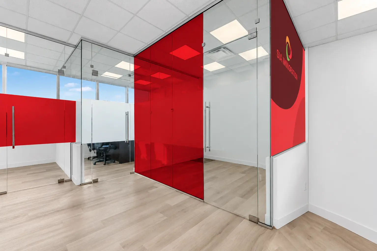 Surrey glass office interior